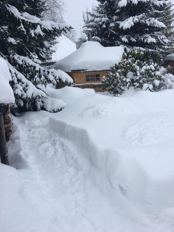 Ferienhaus Erzgebirge An der Trebe mit Kamin und Sauna Neuhausen  Exterior foto